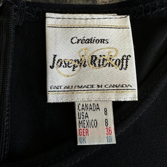 Joseph Ribkoff Black Maxi Long Sleeve Dress Size 8 - Picture 5 of 5